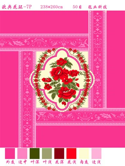 Couverture en polyester rose